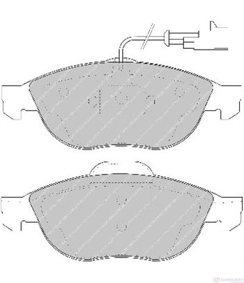 НАКЛАДКИ ПРЕДНИ ДИСКОВИ ALFA ROMEO 156 SPORTWAGON (2000-) 1.9 JTD - FERODO