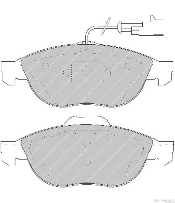 НАКЛАДКИ ПРЕДНИ ДИСКОВИ ALFA ROMEO 147 (2001-) 1.6 16V T.S. - FERODO