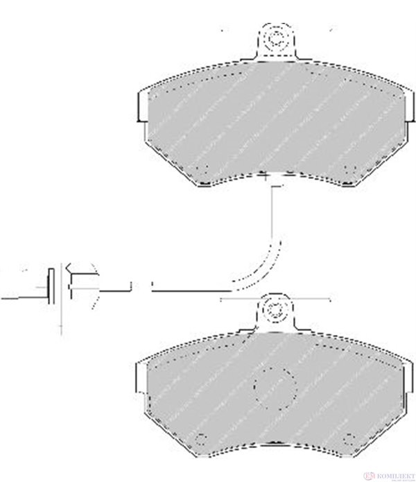 НАКЛАДКИ ПРЕДНИ ДИСКОВИ AUDI A4 AVANT (2001-) 2 - FERODO