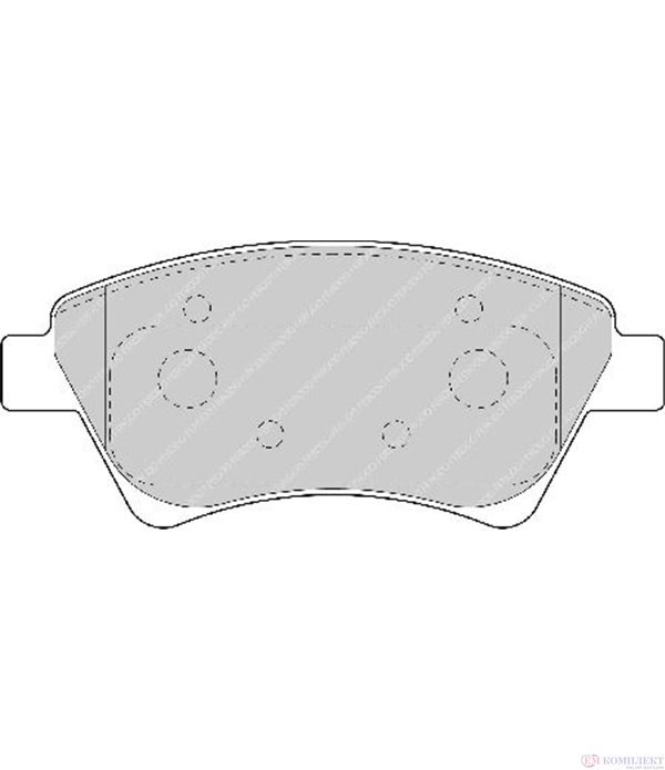 НАКЛАДКИ ПРЕДНИ ДИСКОВИ RENAULT SCENIC II (2003-) 1.4 - FERODO