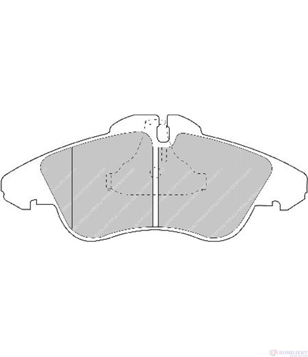НАКЛАДКИ ПРЕДНИ ДИСКОВИ MERCEDES V CLASS 6382 (1996-) V 200 CDI - FERODO