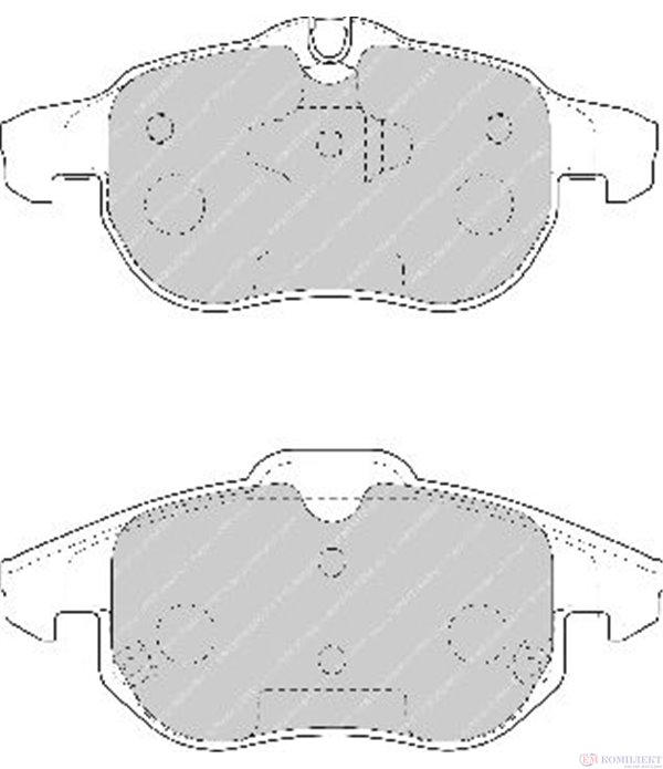 НАКЛАДКИ ПРЕДНИ ДИСКОВИ VAUXHALL VECTRA MK II (2002-) 1.8 16V - FERODO