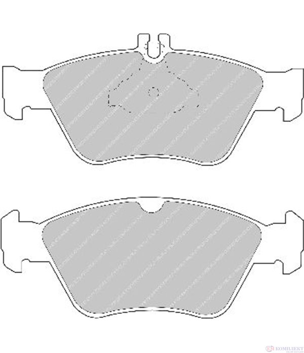 НАКЛАДКИ ПРЕДНИ ДИСКОВИ MERCEDES C CLASS COMBI S202 (1996-) C 240 T - FERODO