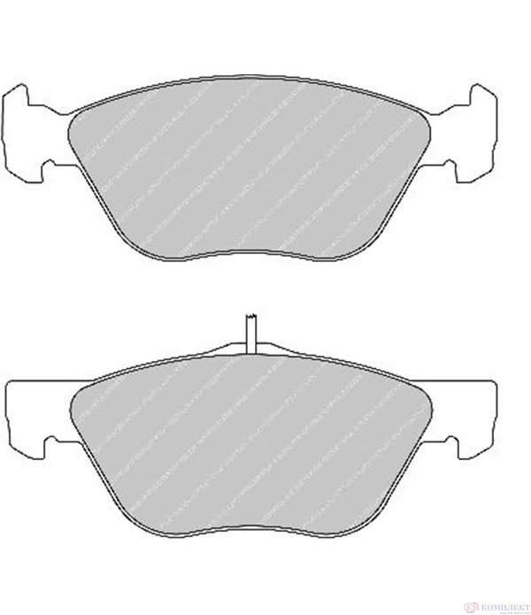 НАКЛАДКИ ПРЕДНИ ДИСКОВИ FIAT MULTIPLA (1999-) 1.6 - FERODO