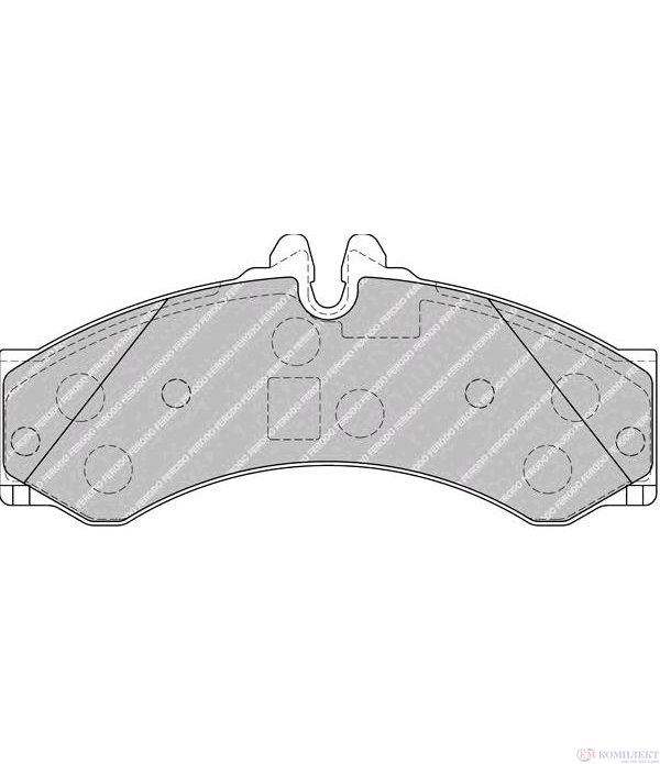 НАКЛАДКИ ЗАДНИ ДИСКОВИ VOLKSWAGEN LT 28-46 II (1996-) 2.3 - FERODO