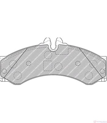 НАКЛАДКИ ЗАДНИ ДИСКОВИ VOLKSWAGEN LT 28-46 II (1996-) 2.8 TDI - FERODO
