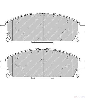 НАКЛАДКИ ПРЕДНИ ДИСКОВИ NISSAN PATHFINDER (1997-) 3.5 V6 4WD - FERODO