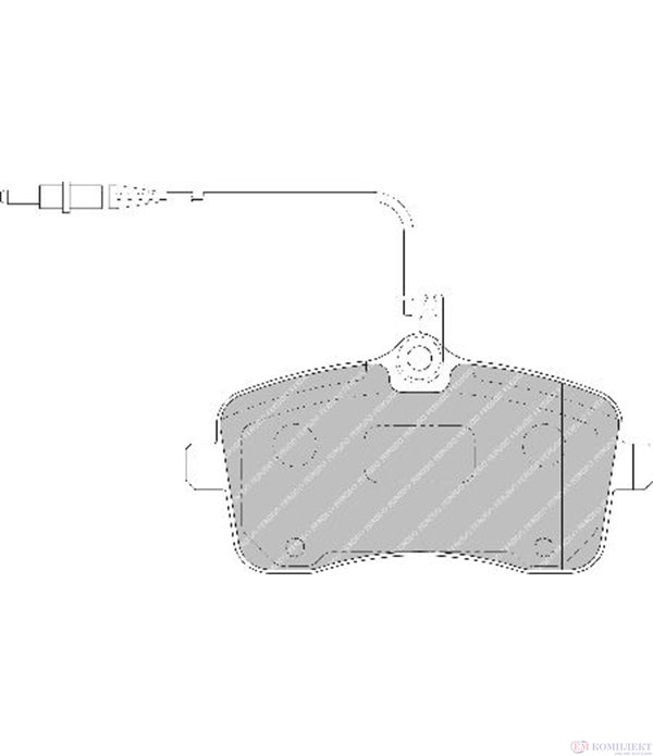 НАКЛАДКИ ПРЕДНИ ДИСКОВИ PEUGEOT 407 SW (2004-) 2 - FERODO