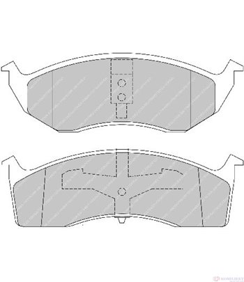 НАКЛАДКИ ПРЕДНИ ДИСКОВИ CHRYSLER NEON (1994-) 2.0 16V - FERODO