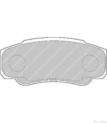 НАКЛАДКИ ЗАДНИ ДИСКОВИ CITROEN JUMPER (2002-) 2.2 HDi 16V - FERODO