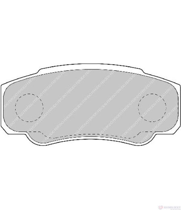 НАКЛАДКИ ЗАДНИ ДИСКОВИ CITROEN JUMPER (2002-) 2.2 HDi 16V - FERODO