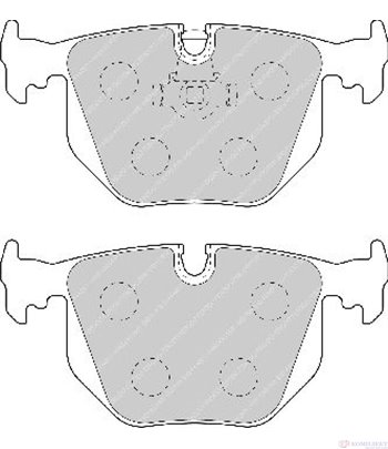 НАКЛАДКИ ЗАДНИ ДИСКОВИ BMW 3 SERIES E46 COUPE (1999-) 330 xi - FERODO