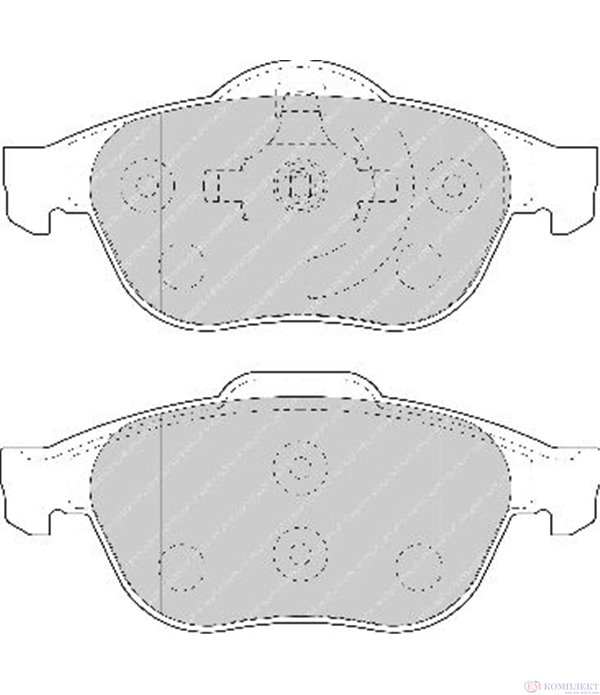 НАКЛАДКИ ПРЕДНИ ДИСКОВИ RENAULT VEL SATIS (2002-) 2.2 dCi - FERODO