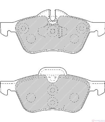 НАКЛАДКИ ПРЕДНИ ДИСКОВИ MINI MINI (2001-) 1.4 - FERODO