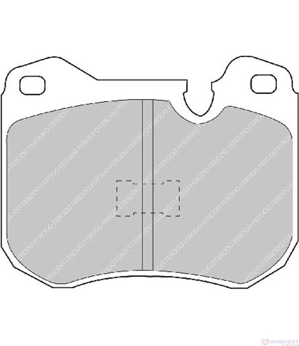 НАКЛАДКИ ПРЕДНИ ДИСКОВИ PORSCHE 944 (1981-) 2.5 - FERODO