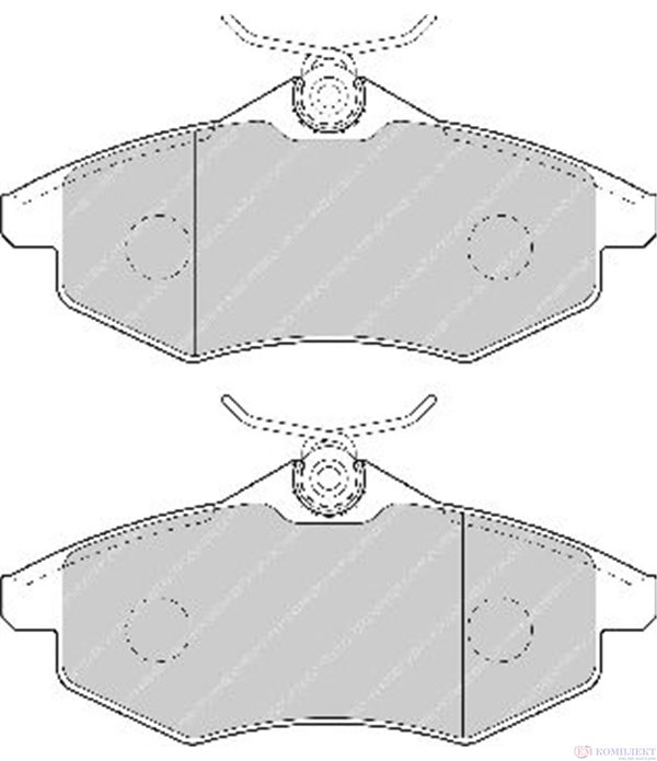 НАКЛАДКИ ПРЕДНИ ДИСКОВИ CITROEN C3 (2002-) 1.4 i Bivalent - FERODO