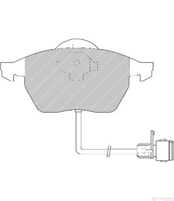 НАКЛАДКИ ПРЕДНИ ДИСКОВИ AUDI 100 (1990-) 2.4 D - FERODO