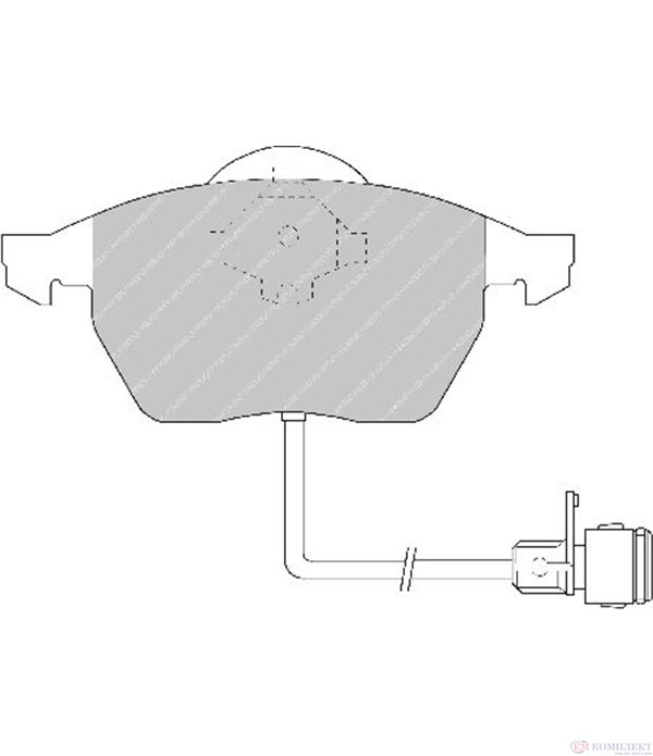НАКЛАДКИ ПРЕДНИ ДИСКОВИ AUDI 100 (1990-) 2.4 D - FERODO