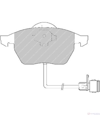 НАКЛАДКИ ПРЕДНИ ДИСКОВИ AUDI 100 AVANT (1990-) 2.0 E - FERODO