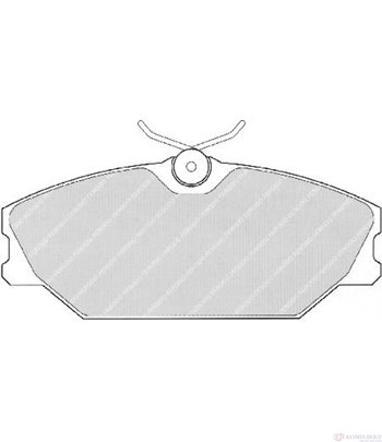 НАКЛАДКИ ПРЕДНИ ДИСКОВИ RENAULT LAGUNA (1993-) 3.0 24V - FERODO