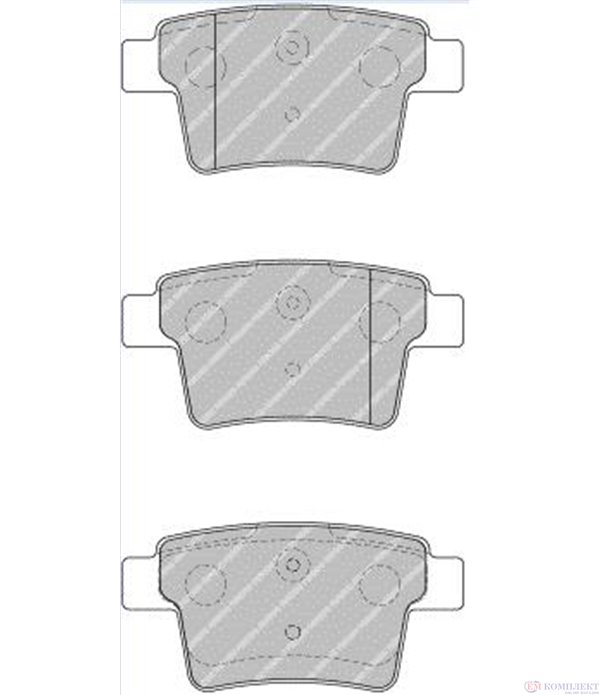 НАКЛАДКИ ЗАДНИ ДИСКОВИ FORD MONDEO III COMBI (2000-) 2.0 16V TDDiTDCi - FERODO