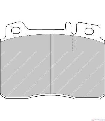 НАКЛАДКИ ПРЕДНИ ДИСКОВИ MERCEDES SL R129 (1989-) 600 - FERODO