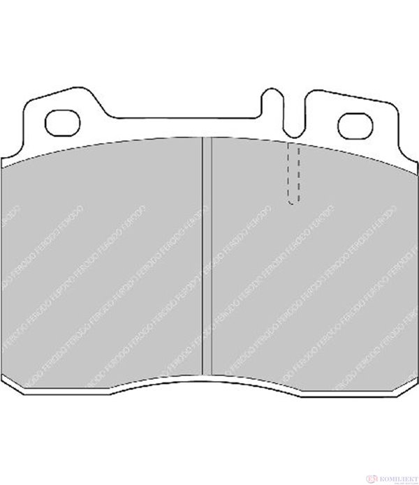 НАКЛАДКИ ПРЕДНИ ДИСКОВИ MERCEDES C124 COUPE (1987-) 320 CE - FERODO