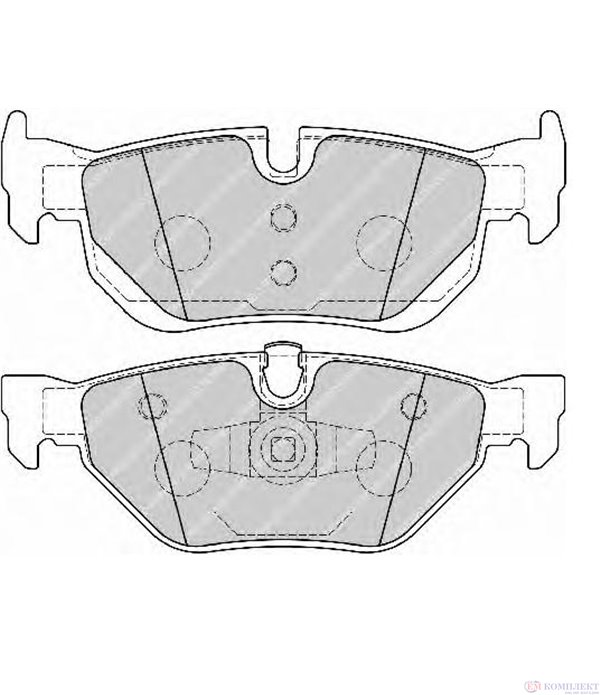 НАКЛАДКИ ЗАДНИ ДИСКОВИ BMW 3 SERIES E91 TOURING (2005-) 325i - FERODO