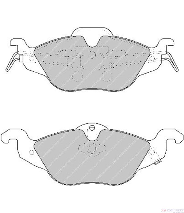 НАКЛАДКИ ПРЕДНИ ДИСКОВИ OPEL ASTRA G CABRIOLET (2001-) 1.6 - FERODO