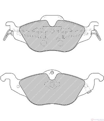 НАКЛАДКИ ПРЕДНИ ДИСКОВИ OPEL ASTRA G COMBI (1998-) 2.0 16V - FERODO
