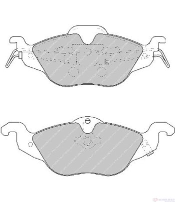НАКЛАДКИ ПРЕДНИ ДИСКОВИ OPEL ASTRA G (1999-) 2.0 DI - FERODO
