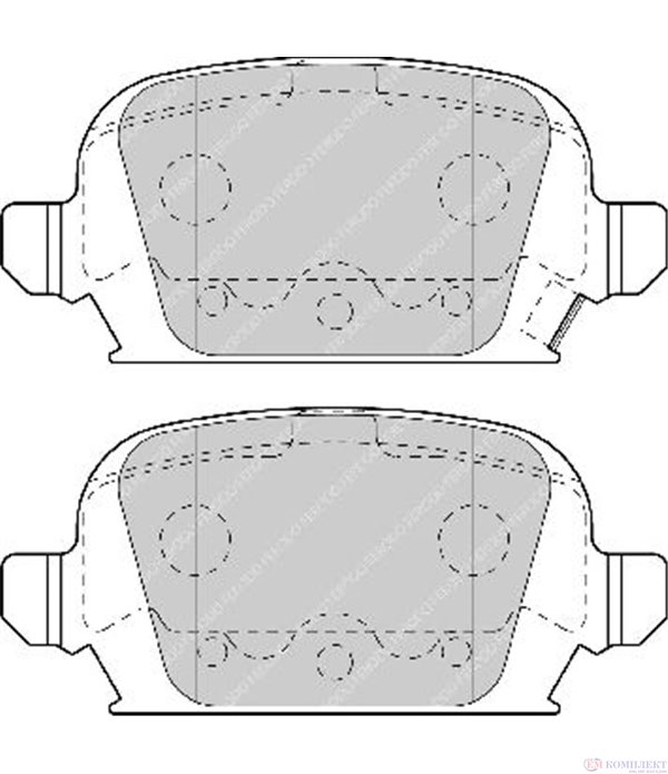 НАКЛАДКИ ЗАДНИ ДИСКОВИ VAUXHALL CORSAVAN MK III (2000-) 1.2 16V - FERODO