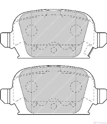 НАКЛАДКИ ЗАДНИ ДИСКОВИ OPEL CORSA C (2000-) 1.7 DTI 16V - FERODO