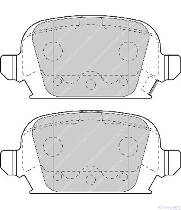 НАКЛАДКИ ЗАДНИ ДИСКОВИ OPEL CORSA C (2000-) 1.7 DTI - FERODO