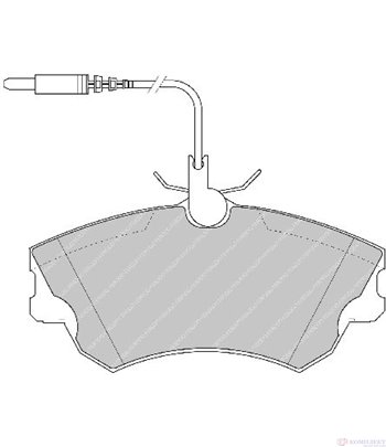 НАКЛАДКИ ПРЕДНИ ДИСКОВИ RENAULT ESPACE III (1996-) 2 - FERODO