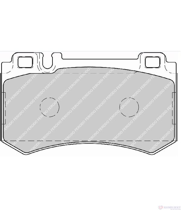 НАКЛАДКИ ЗАДНИ ДИСКОВИ MERCEDES SL R230 (2001-) 65 AMG - FERODO