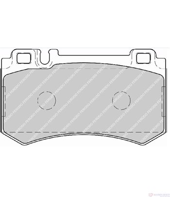 НАКЛАДКИ ЗАДНИ ДИСКОВИ MERCEDES CLK CABRIOLET A209 (2003-) 63 AMG - FERODO