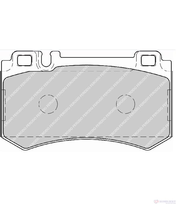 НАКЛАДКИ ЗАДНИ ДИСКОВИ MERCEDES CLK CABRIOLET A209 (2003-) 63 AMG - FERODO