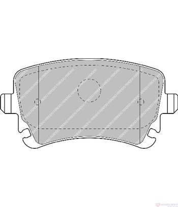 НАКЛАДКИ ЗАДНИ ДИСКОВИ AUDI A6 (2004-) 4.2 quattro - FERODO