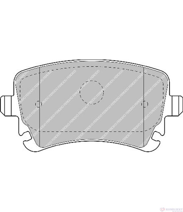 НАКЛАДКИ ЗАДНИ ДИСКОВИ AUDI A4 CABRIOLET (2002-) 3.2 FSI - FERODO
