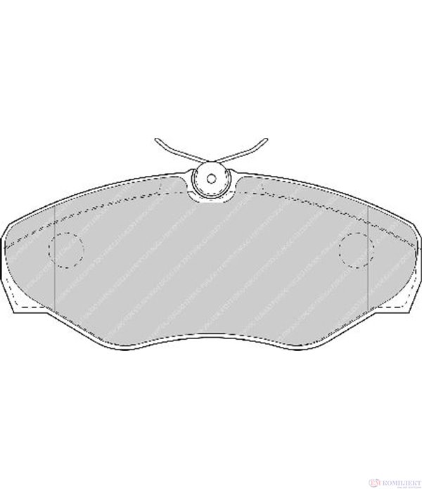 НАКЛАДКИ ПРЕДНИ ДИСКОВИ NISSAN PRIMASTAR (2002-) dCi 90 - FERODO