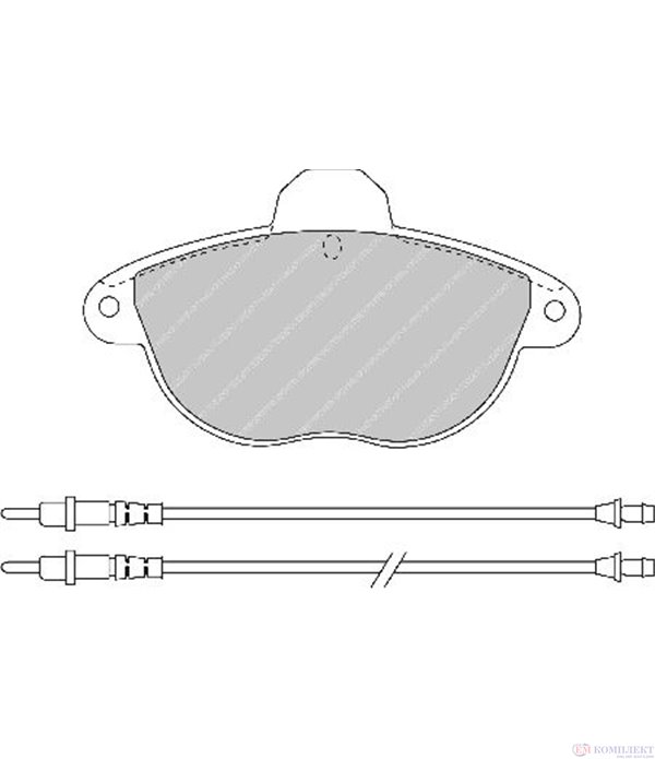 НАКЛАДКИ ПРЕДНИ ДИСКОВИ CITROEN XANTIA (1998-) 2.0 i 16V - FERODO