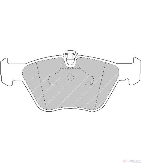 НАКЛАДКИ ПРЕДНИ ДИСКОВИ MG MG ZT (2001-) 190 - FERODO