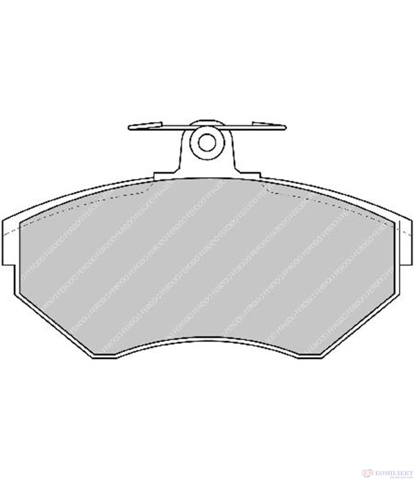 НАКЛАДКИ ПРЕДНИ ДИСКОВИ VOLKSWAGEN POLO (1999-) 1.4 16V - FERODO