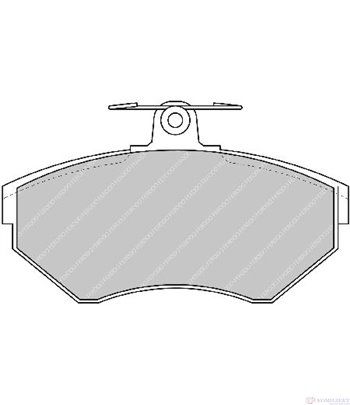 НАКЛАДКИ ПРЕДНИ ДИСКОВИ SEAT CORDOBA (1993-) 1.8 i 16V - FERODO