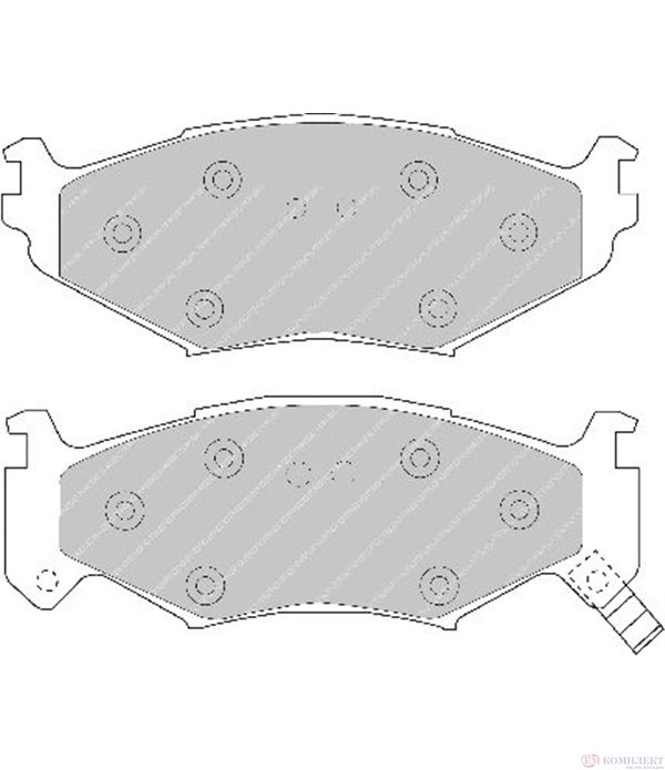 НАКЛАДКИ ПРЕДНИ ДИСКОВИ CHRYSLER VOYAGER I (1984-) 2.5 TD - FERODO