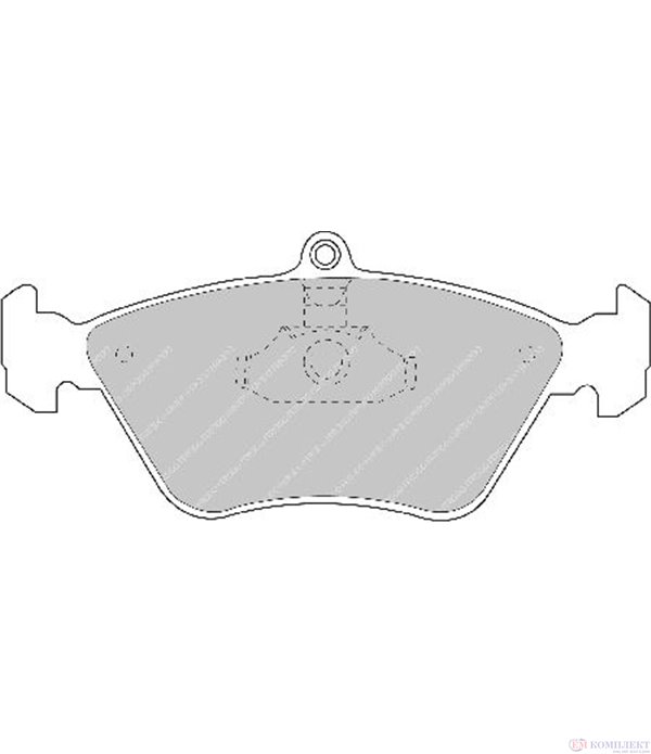 НАКЛАДКИ ПРЕДНИ ДИСКОВИ OPEL OMEGA B COMBI (1994-) 2.0 16V - FERODO
