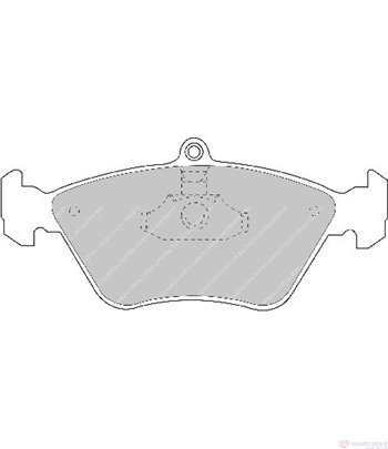 НАКЛАДКИ ПРЕДНИ ДИСКОВИ OPEL OMEGA B (1994-) 2.0 16V - FERODO