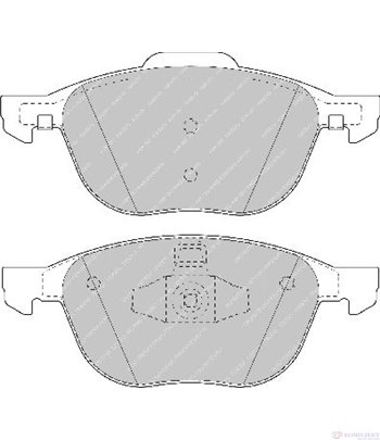 НАКЛАДКИ ПРЕДНИ ДИСКОВИ FORD FOCUS II (2004-) 1.8 - FERODO