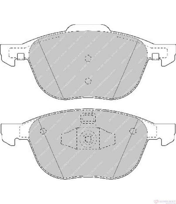 НАКЛАДКИ ПРЕДНИ ДИСКОВИ FORD FOCUS II COMBI (2004-) 1.8 TDCi - FERODO